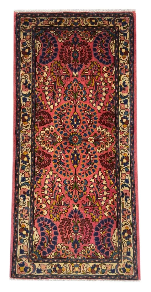 Perserteppich Sarough 135 x 65 cm Wolle handgeknüpft