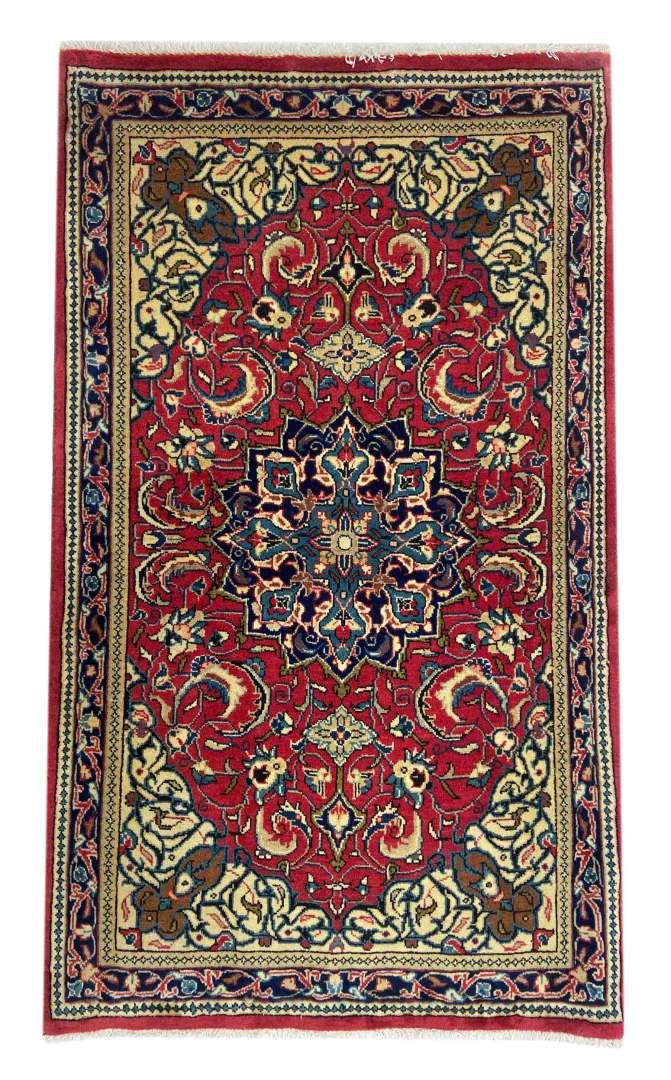 Perserteppich Sarough 135 x 80 cm Wolle handgeknüpft