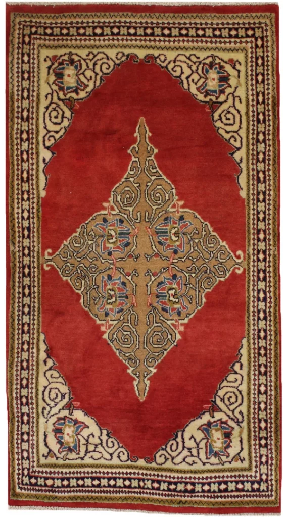 Perserteppich Sarough 146 x 82 cm Wolle handgeknüpft