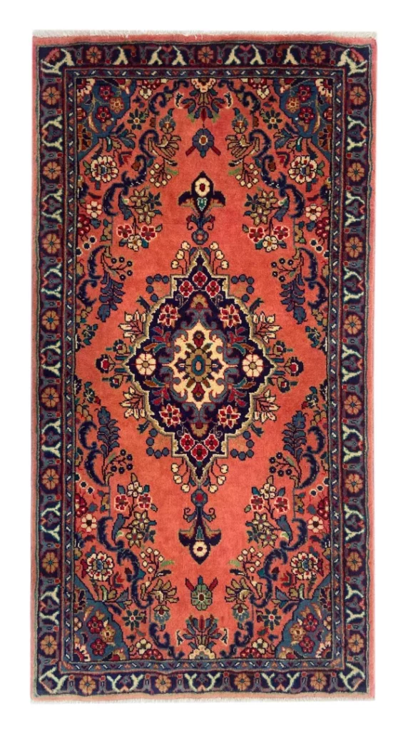 Perserteppich Sarough 148 x 78 cm Wolle handgeknüpft