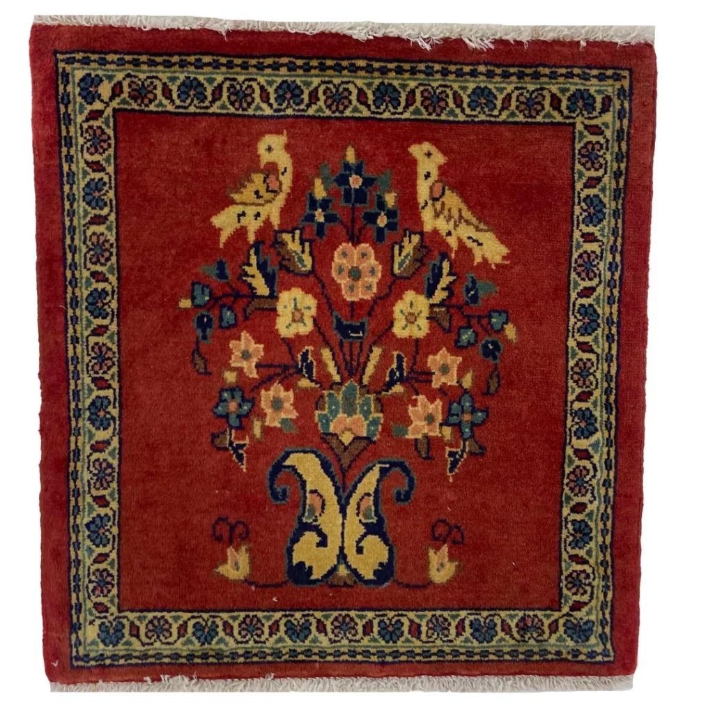 Perserteppich Sarough 56 x 53 cm Wolle handgeknüpft