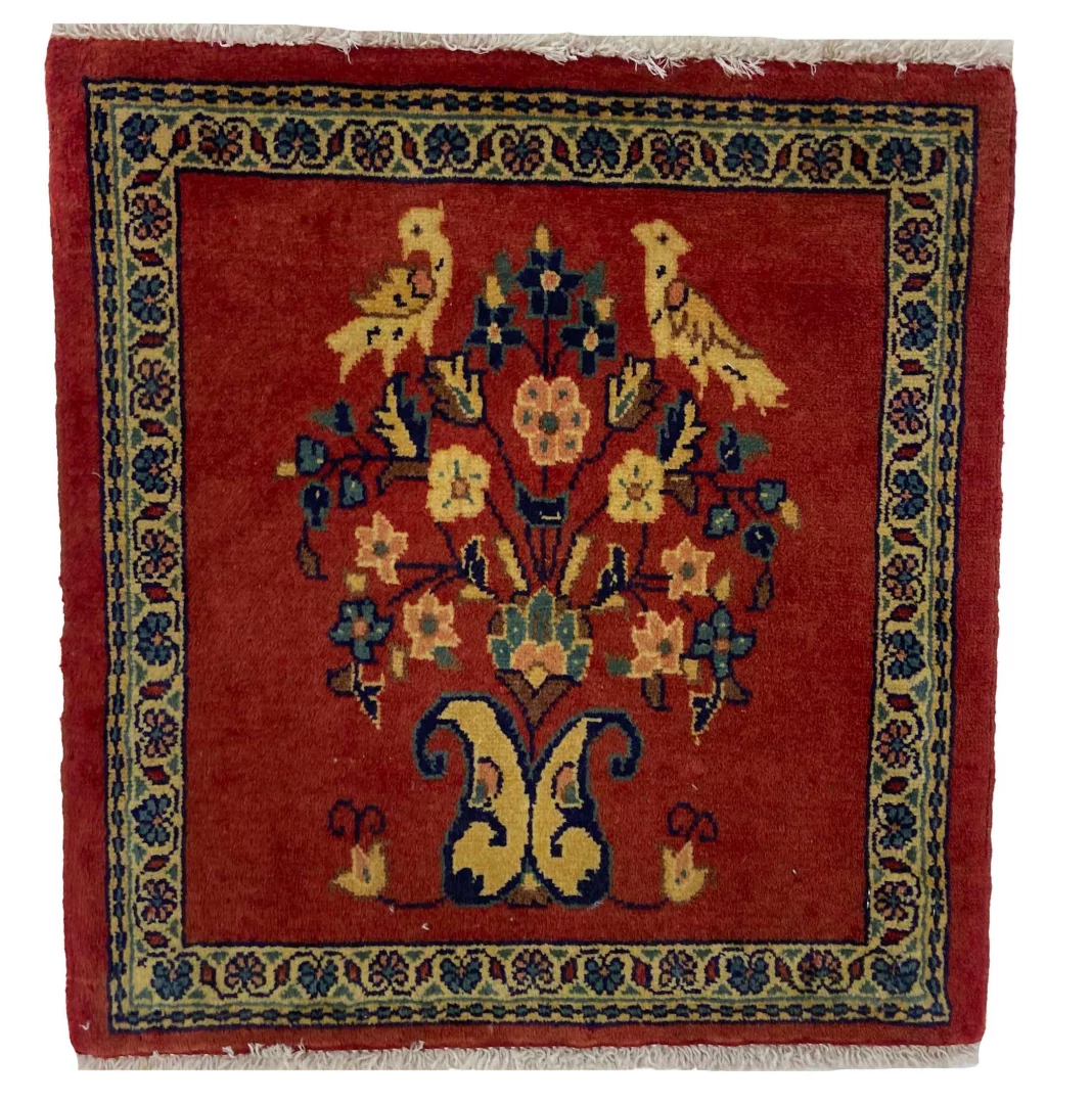 Perserteppich Sarough 56 x 53 cm Wolle handgeknüpft