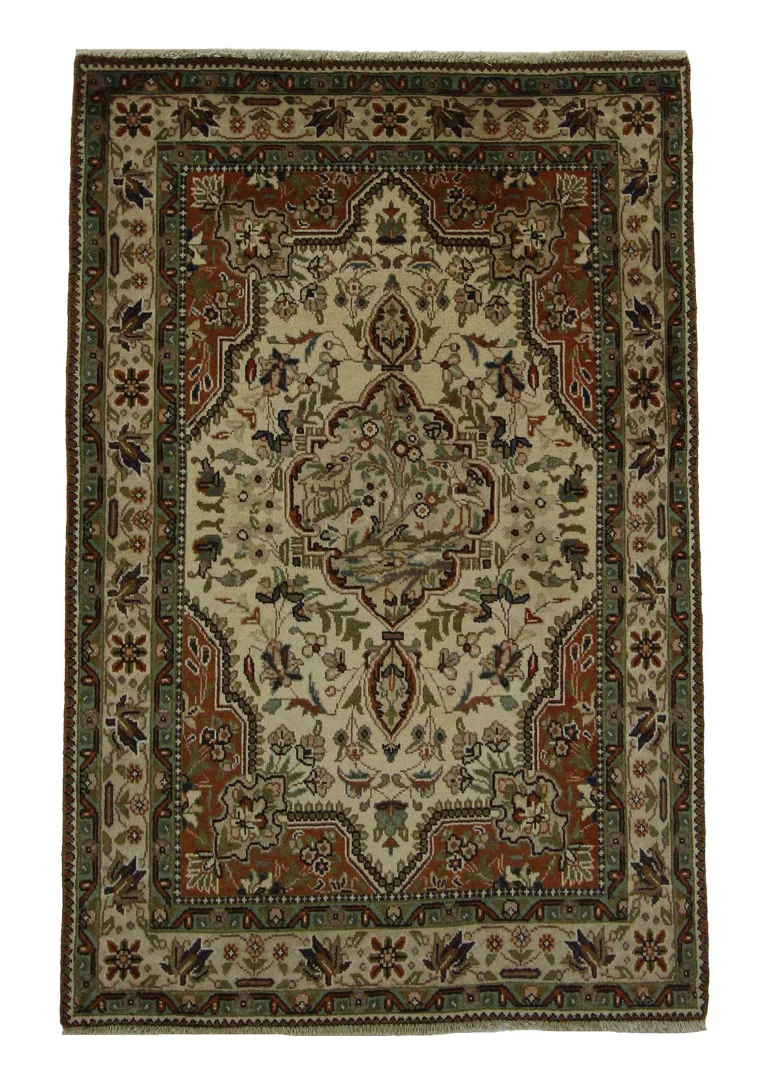 orientteppich-tabris-145-x-96-cm-50-raj-handgeknupft-seide Perserteppich Täbris 145 x 96 cm Seide handgeknüpft