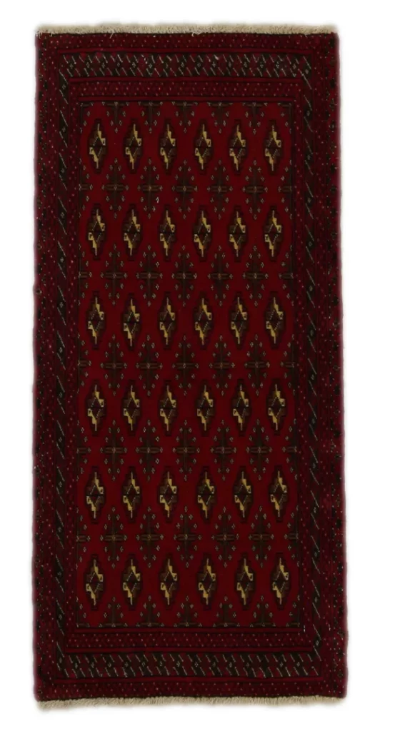 Perserteppich Turkman 113 x 53 cm Wolle handgeknüpft