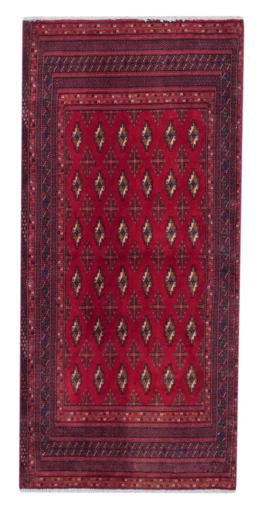 Perserteppich Nordpersien 135 x 62 cm Wolle handgeknüpft