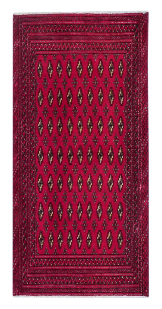 Perserteppich Turkman 135 x 66 cm Wolle handgeknüpft