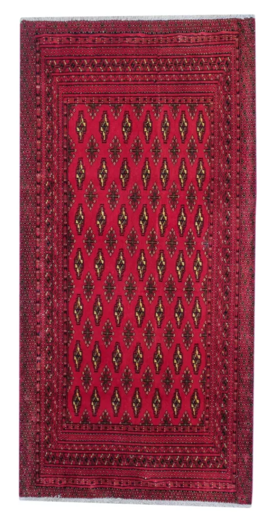 Perserteppich Turkman 150 x 74 cm Wolle handgeknüpft