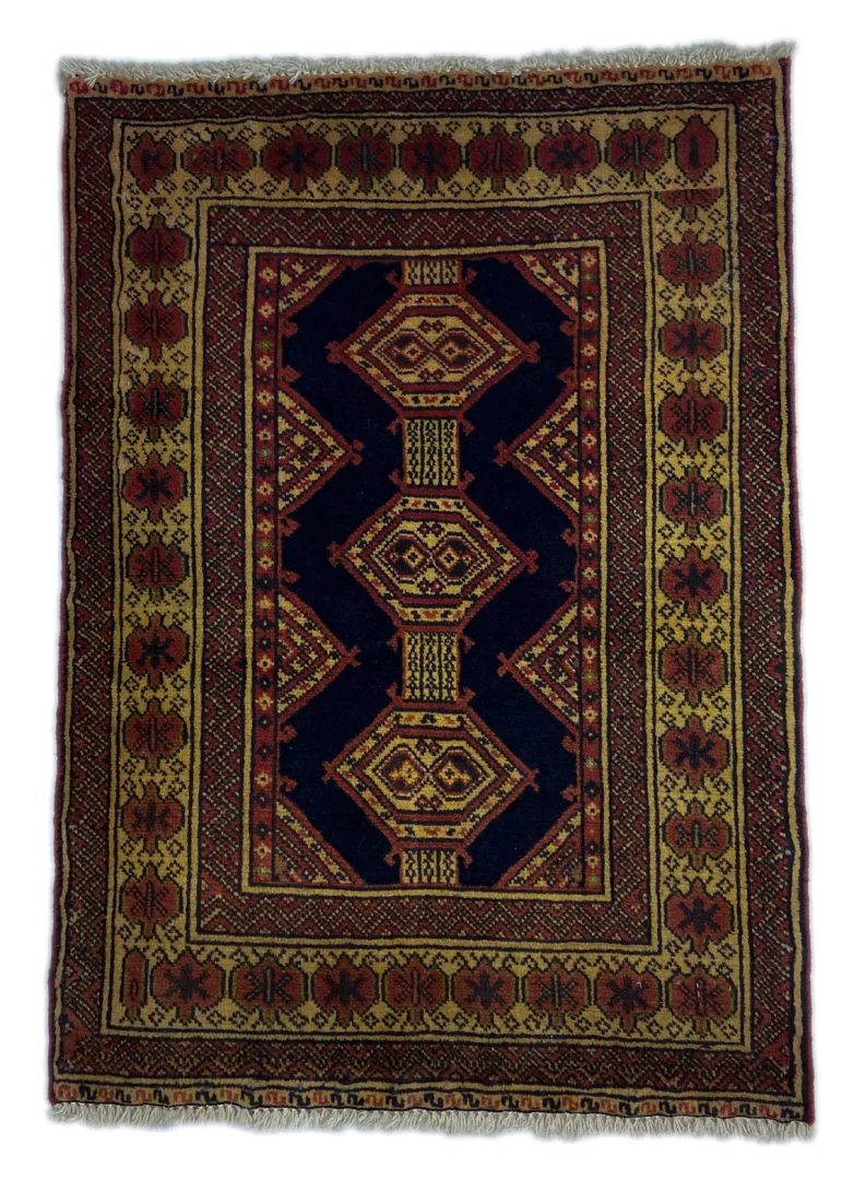 turkman-teppich-88-x-64-cm-200000-knoten-m-handgeknupft Perserteppich Turkman 88 x 64 cm Wolle handgeknüpft