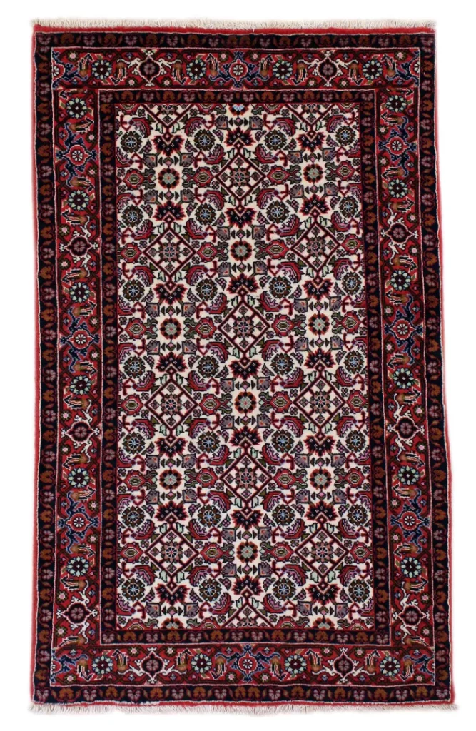 Perserteppich Zandschan 138 x 86 cm Baumwolle handgeknüpft