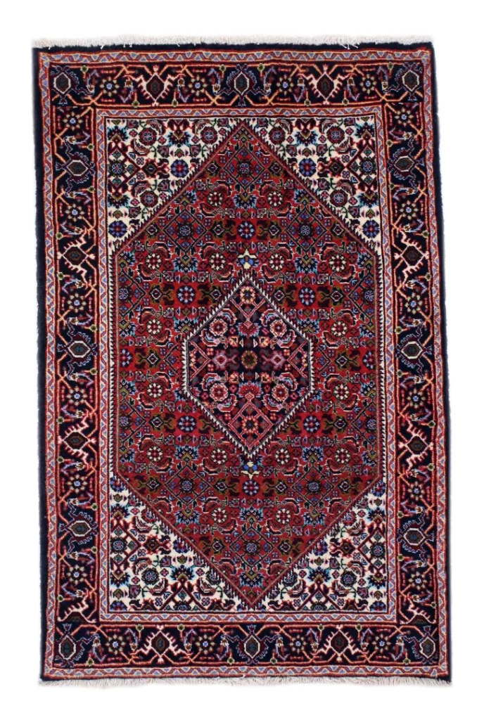 Perserteppich Zandschan 138 x 90 cm Baumwolle handgeknüpft
