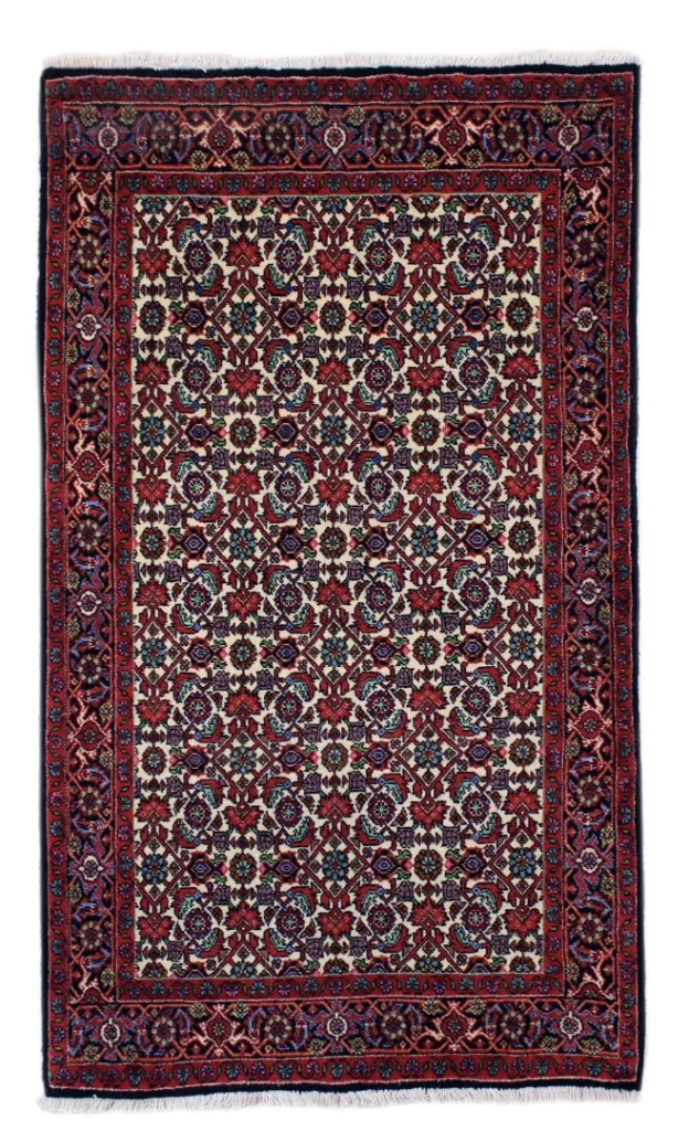 zandschan-teppich-143-x-82-cm-380000-knoten-geometrisches-muster Perserteppich Zandschan 143 x 82 cm Baumwolle handgeknüpft