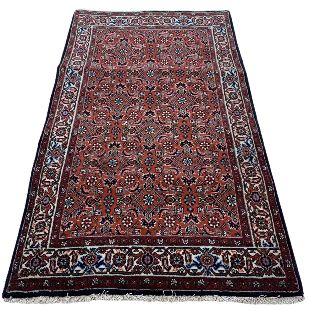 zandschan-orientteppich-148-x-88-cm-380000-knoten-handgeknupft Perserteppich Zandschan 148 x 88 cm Baumwolle handgeknüpft