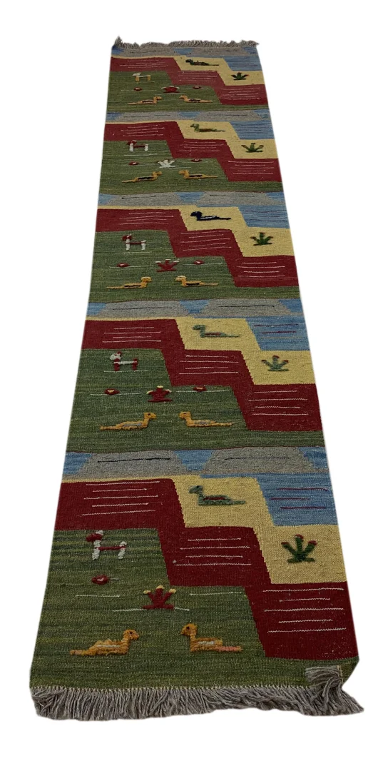 Orientteppich Fars 240 x 50 cm Wolle handgewebt
