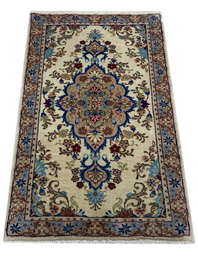 Perserteppich Kerman 120 x 72 cm Baumwolle handgeknüpft