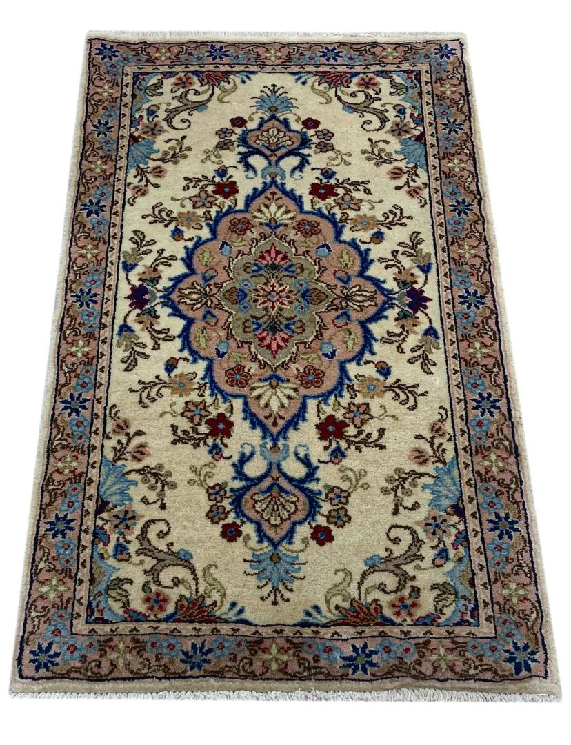 Perserteppich Kerman 120 x 72 cm Baumwolle handgeknüpft