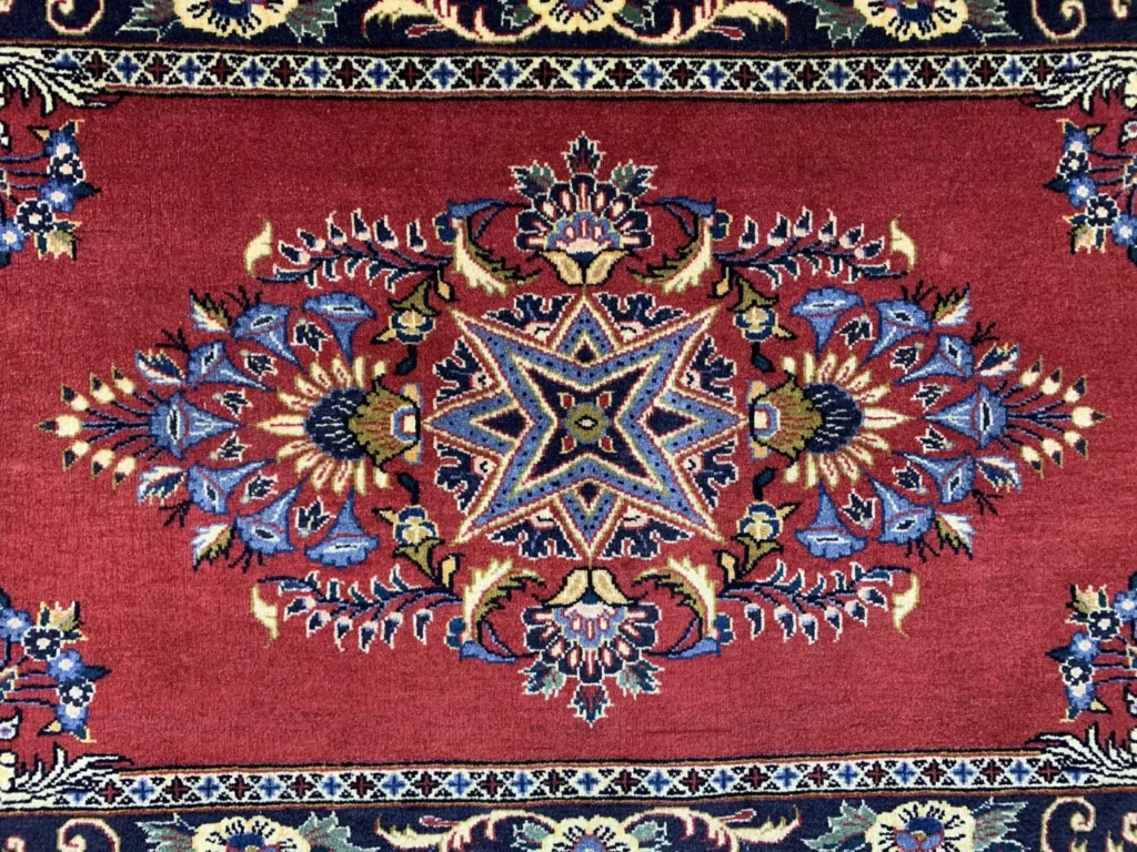 Perserteppich Keshan 100 x 62 cm Wolle handgeknüpft