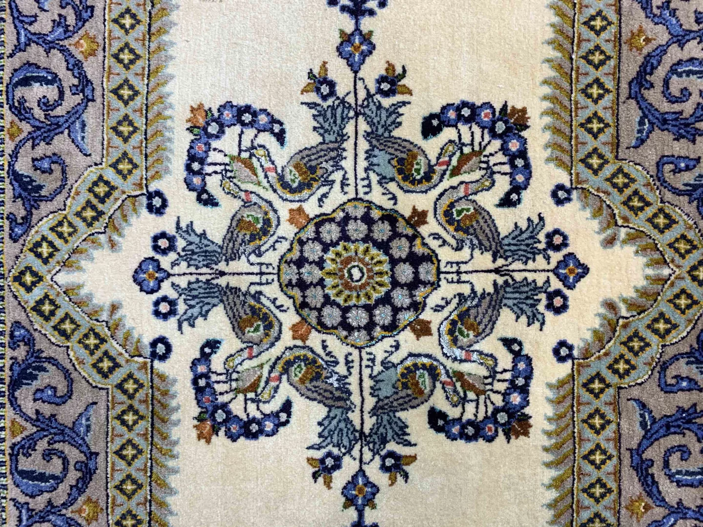 Perserteppich Keshan 100 x 69 cm Wolle handgeknüpft