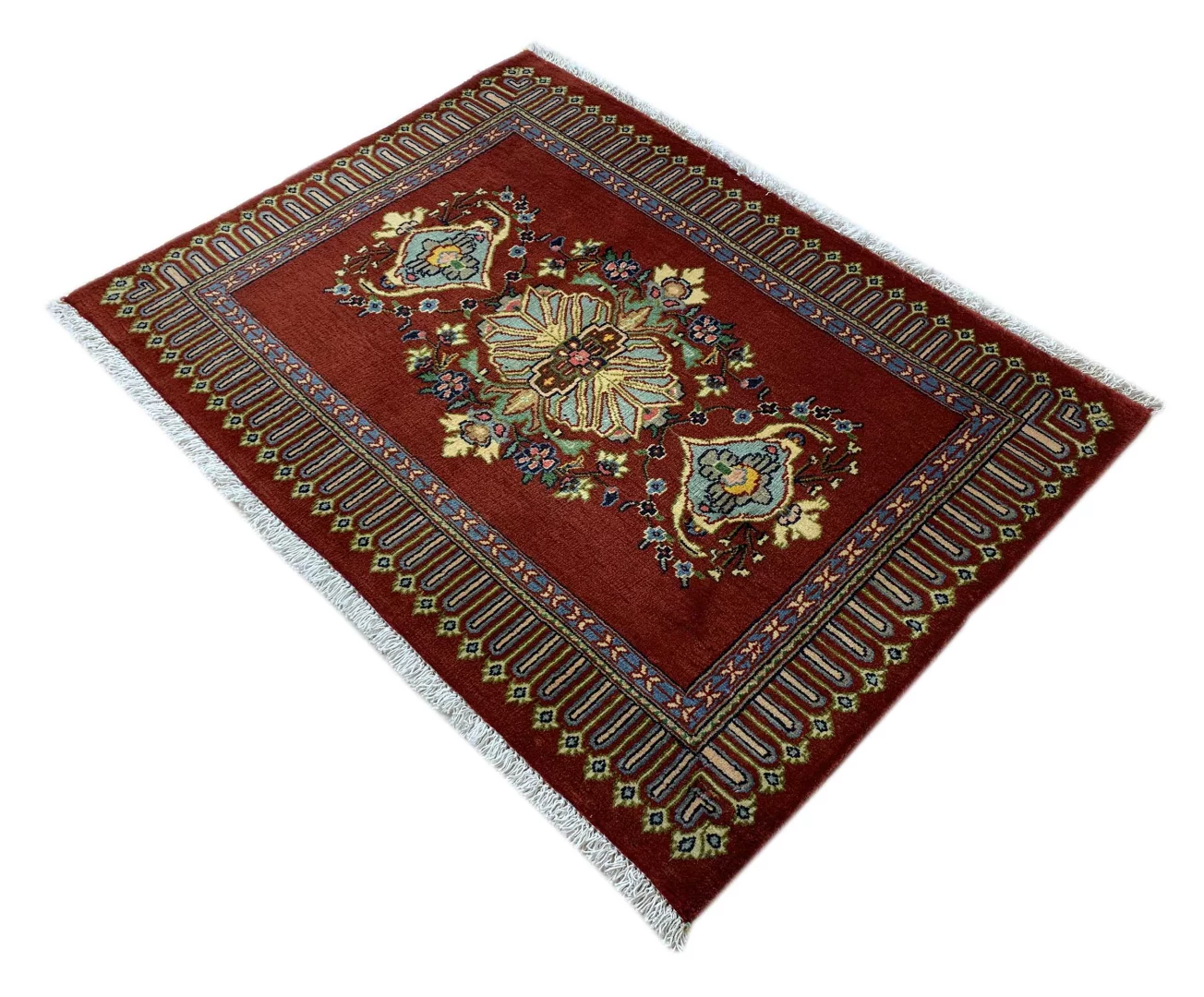 Perserteppich Keshan 103 x 73 cm Wolle handgeknüpft