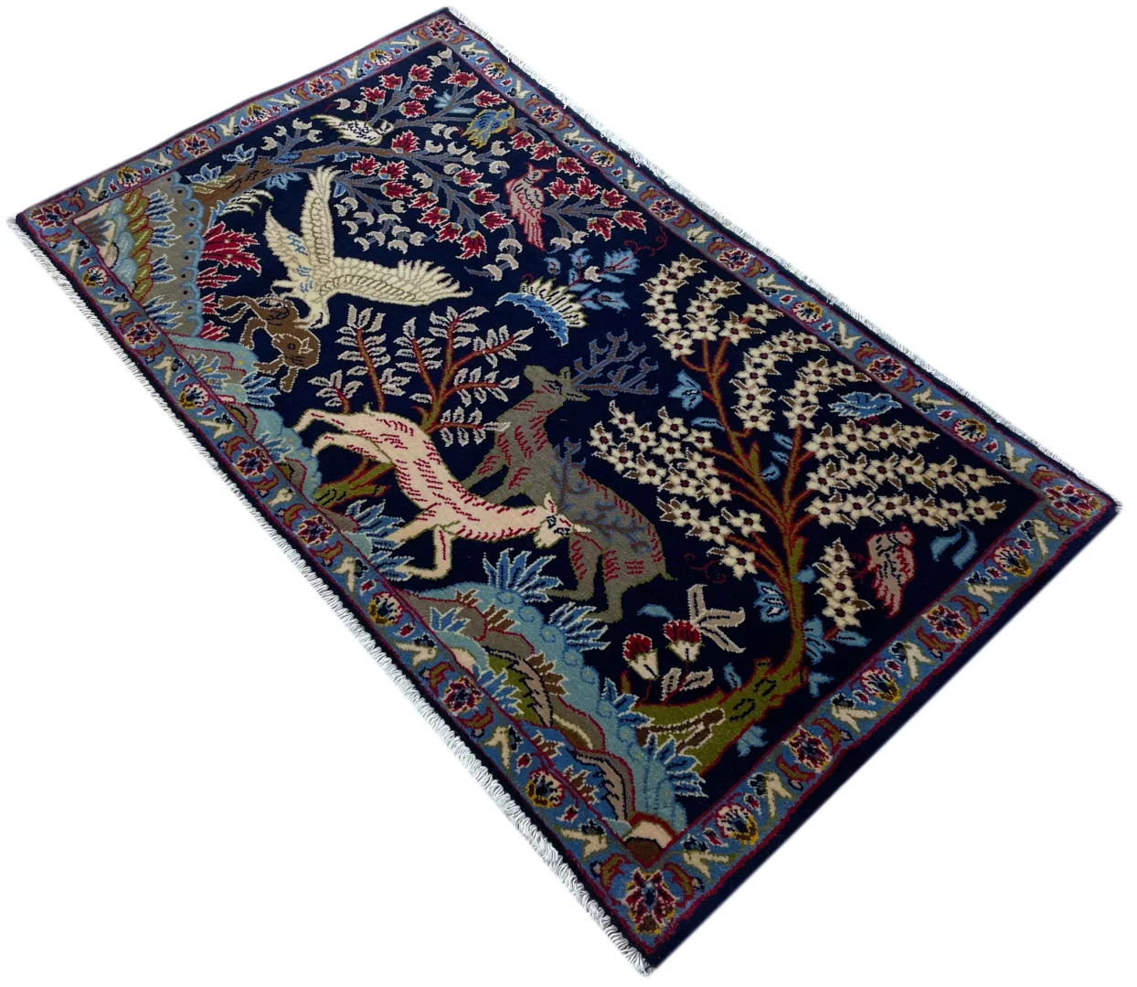 Perserteppich Keshan 112 x 67 cm Wolle handgeknüpft