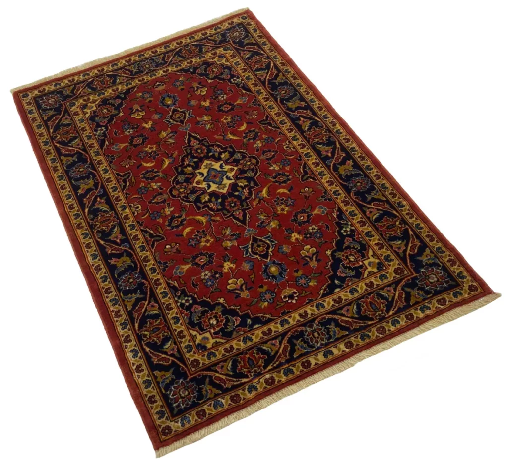 Perserteppich Keshan 133 x 96 cm Wolle handgeknüpft