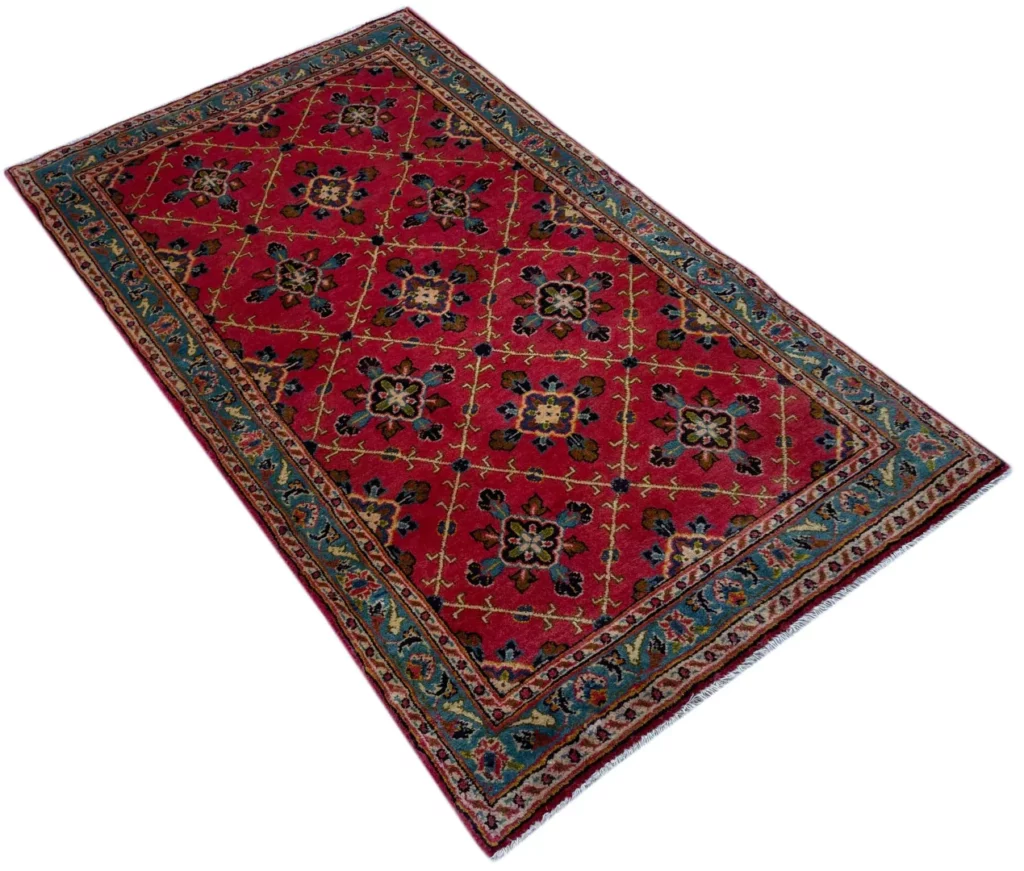 Perserteppich Keshan 138 x 80 cm Wolle handgeknüpft