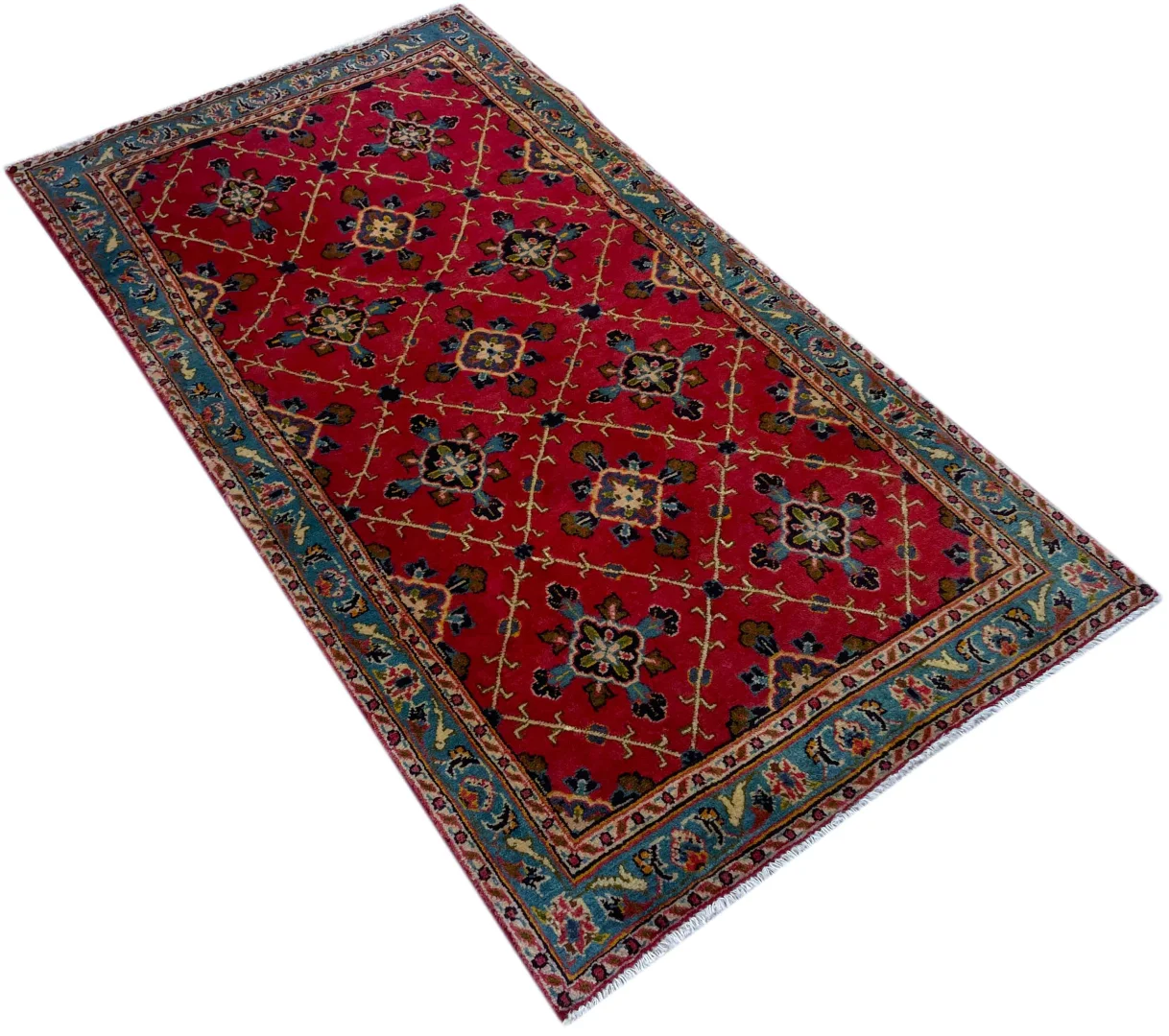 Perserteppich Keshan 142 x 76 cm Wolle handgeknüpft
