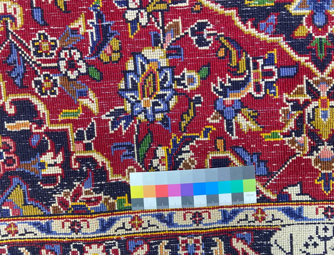 Perserteppich Keshan 62 x 100 cm Wolle handgeknüpft