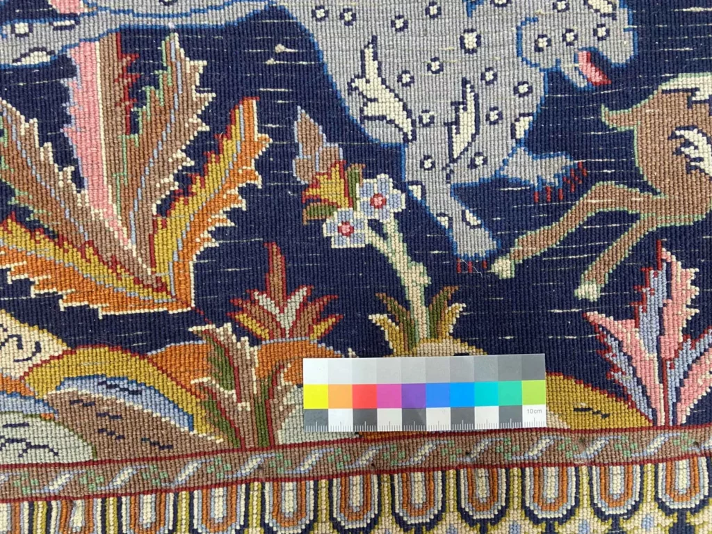 Perserteppich Keshan 61 x 99 cm Wolle handgeknüpft