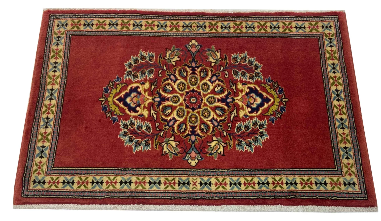 Perserteppich Keshan 64 x 102 cm Wolle handgeknüpft