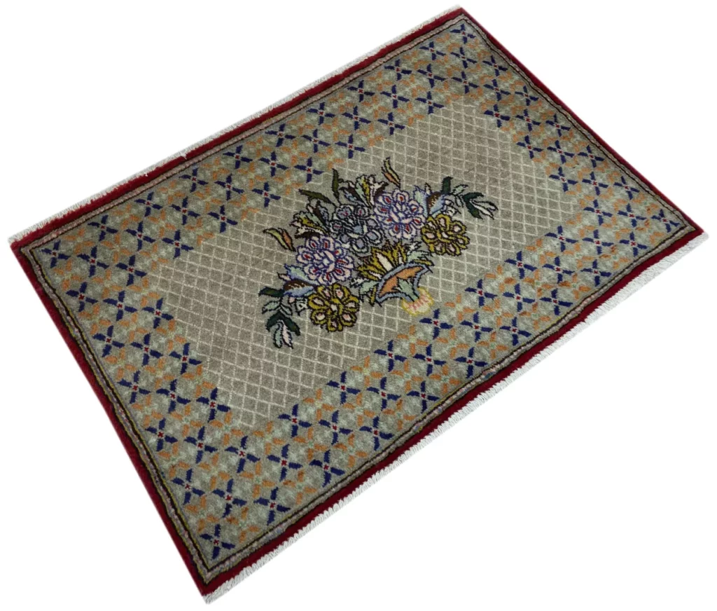 Perserteppich Keshan 67 x 101 cm Wolle handgeknüpft