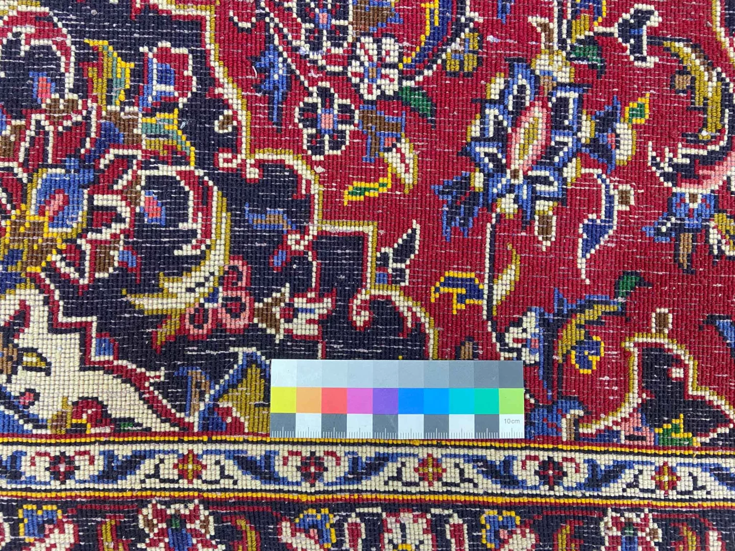 Perserteppich Keshan 67 x 101 cm Schafwolle handgeknüpft
