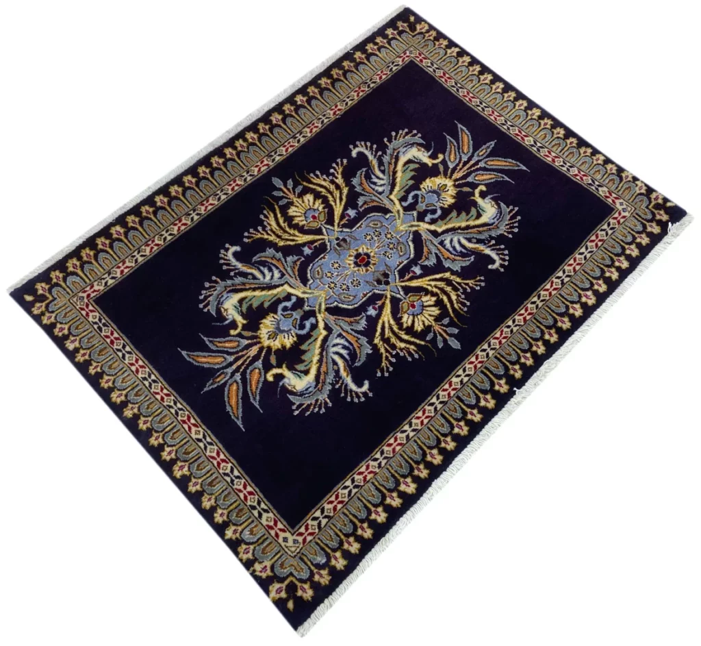 Perserteppich Keshan 72 x 97 cm Schafwolle handgeknüpft