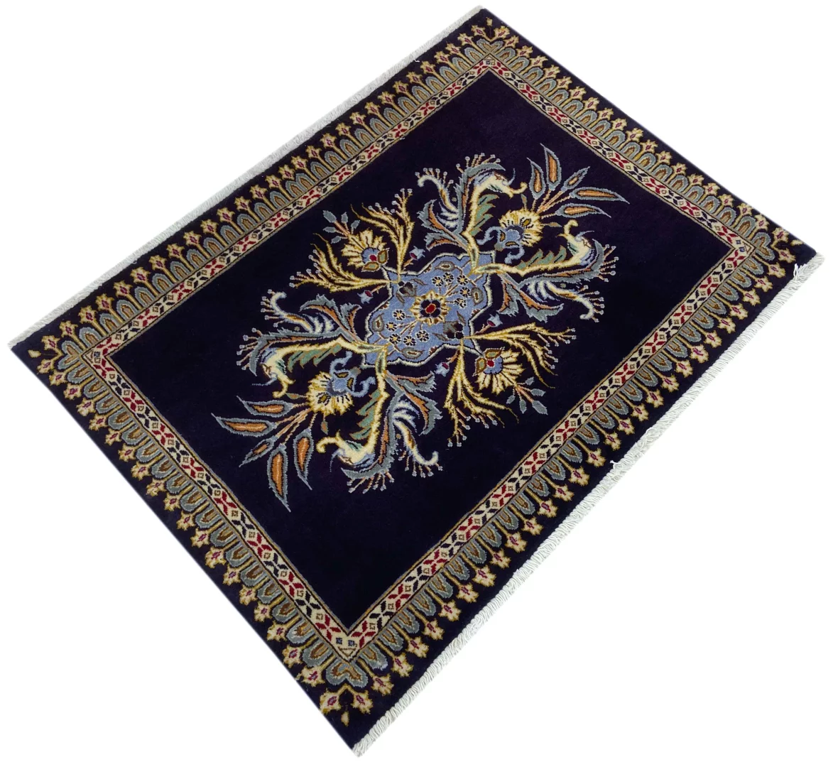 Perserteppich Keshan 72 x 97 cm Schafwolle handgeknüpft