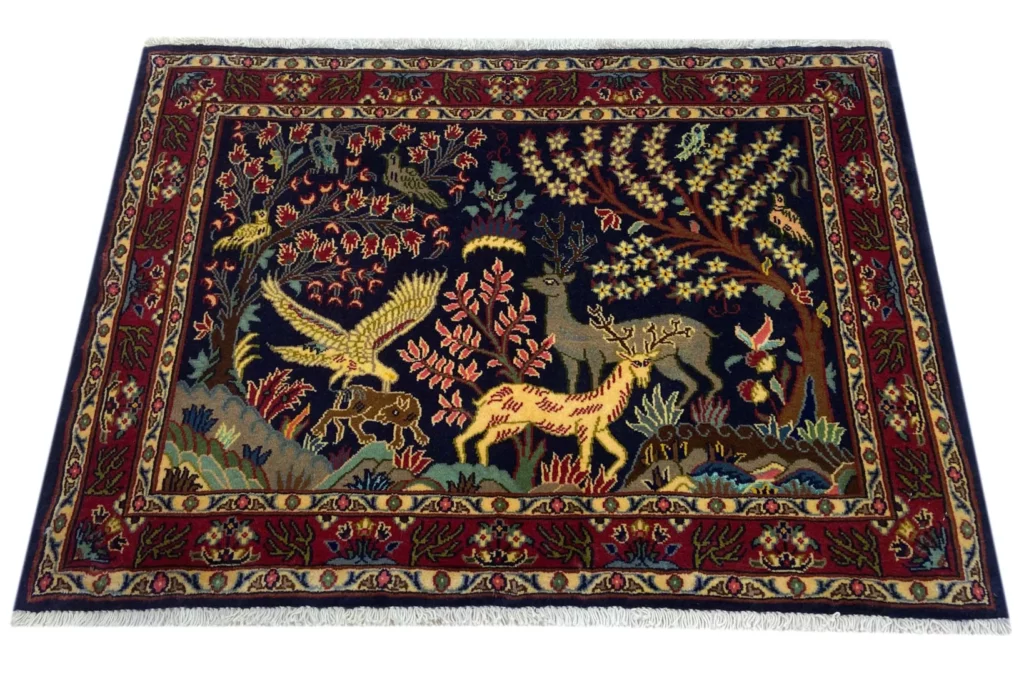 Perserteppich Keshan 70 x 98 cm Wolle handgeknüpft