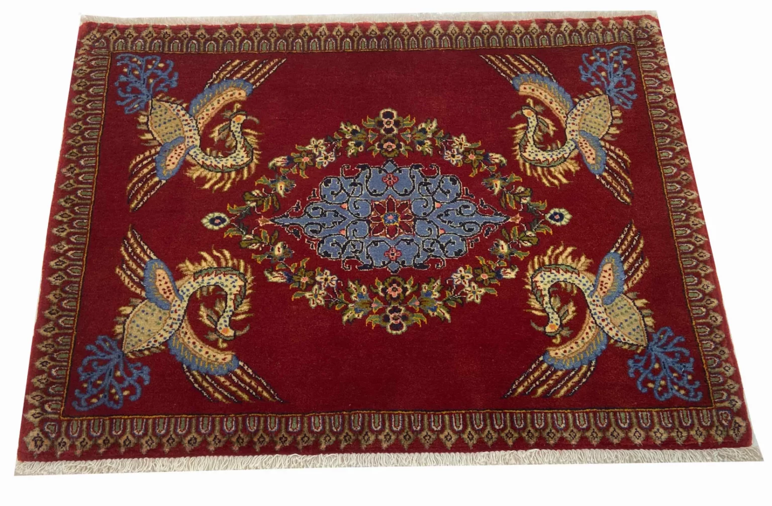 Perserteppich Keshan 70 x 98 cm Wolle handgeknüpft