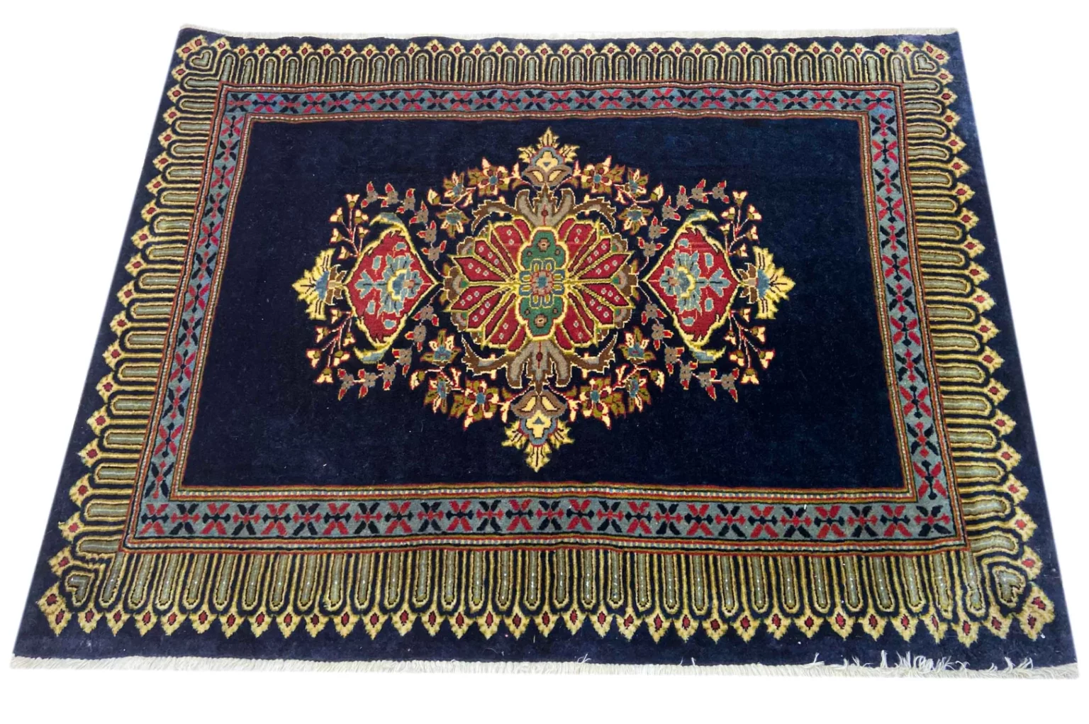 Perserteppich Keshan 80 x 104 cm Wolle handgeknüpft