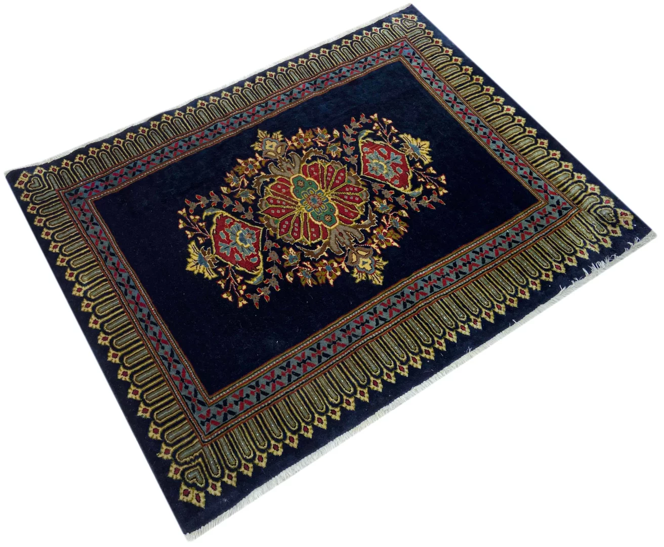 Perserteppich Keshan 80 x 104 cm Wolle handgeknüpft