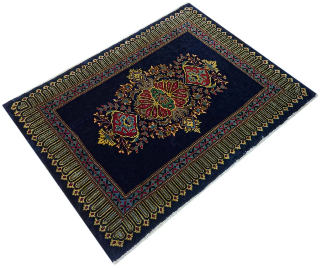 keshan-teppich-80x104-cm-150000-knoten-handgeknupft-orientteppich-2 Perserteppich Keshan 80 x 104 cm Schafwolle handgeknüpft