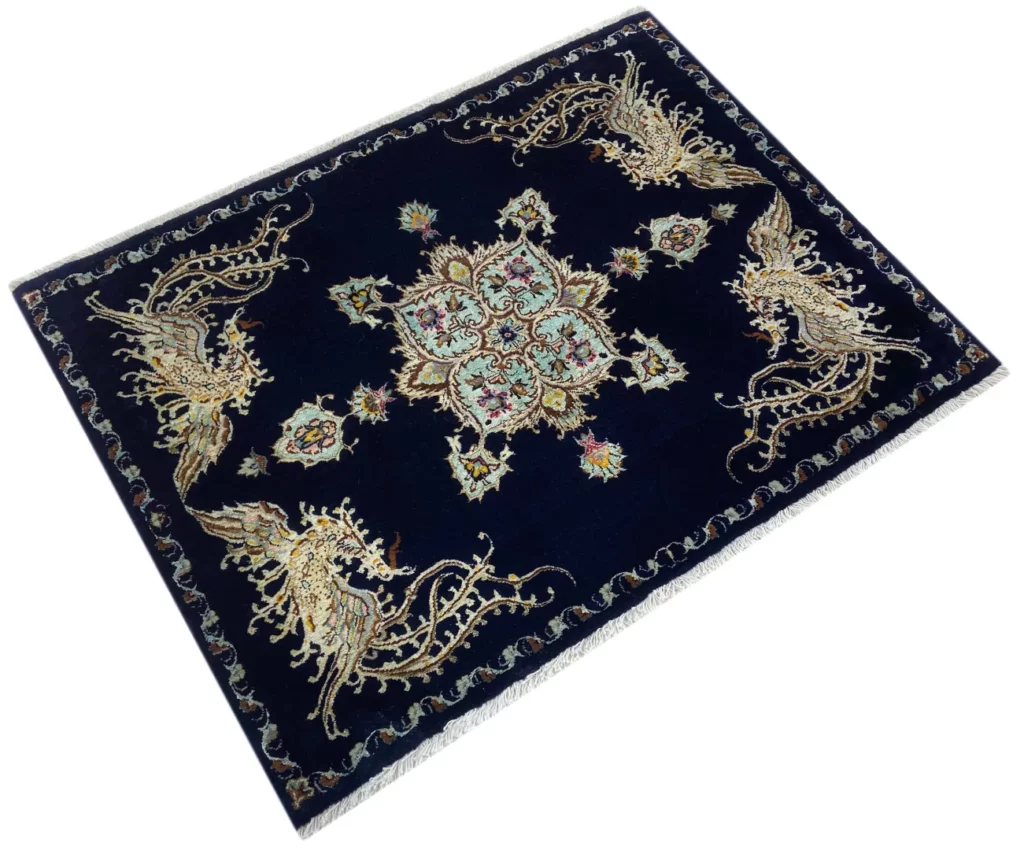 Perserteppich Keshan 83 x 106 cm Wolle handgeknüpft