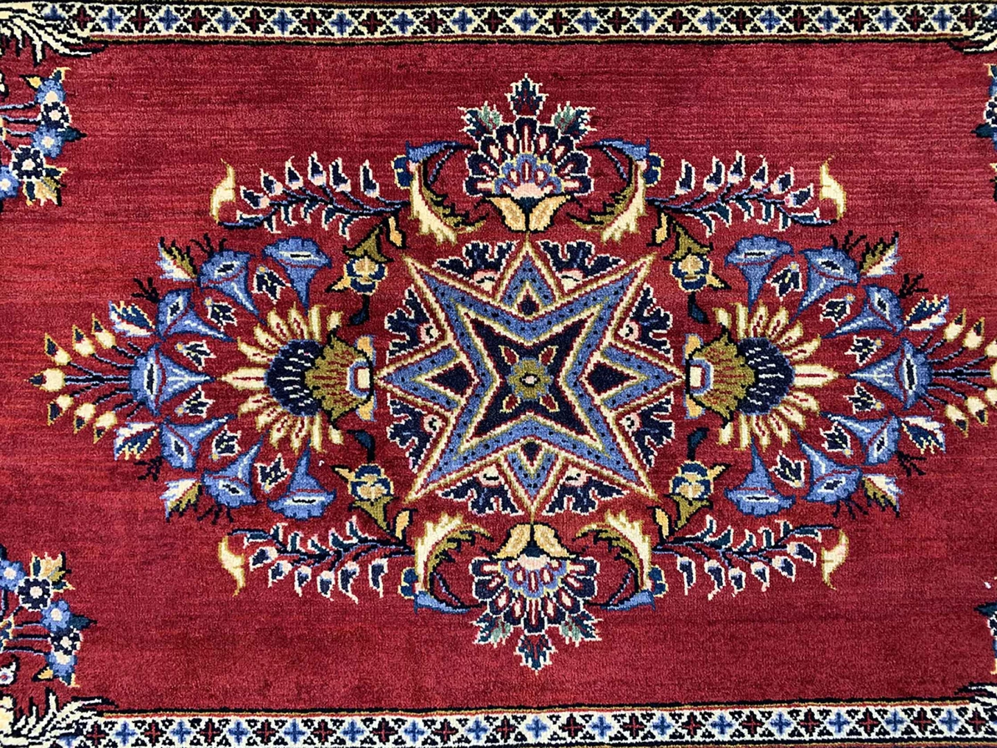Perserteppich Keshan 98 x 63 cm Wolle handgeknüpft