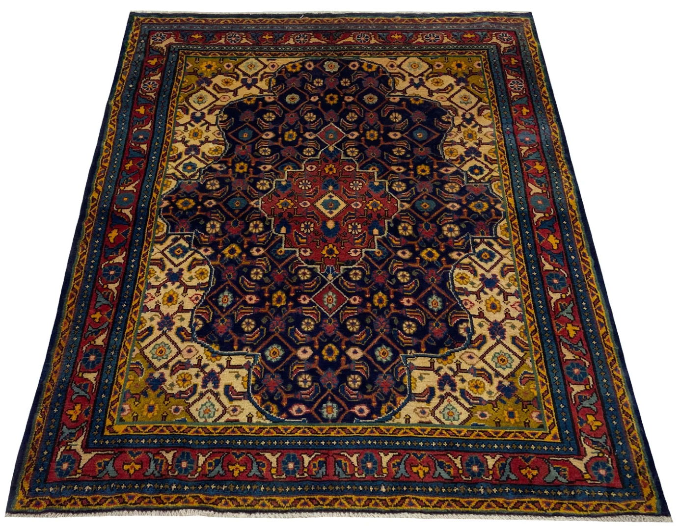 Perserteppich Mahal 130 x 108 cm handgeknüpft