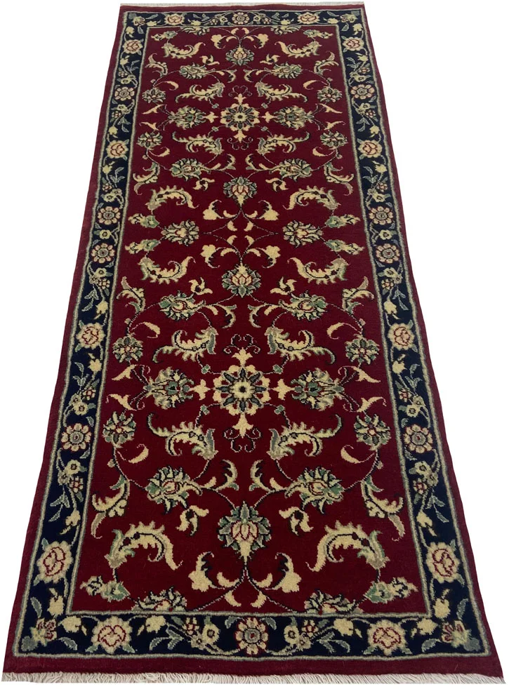 Perserteppich Maschhad 195 x 76 cm Wolle handgeknüpft