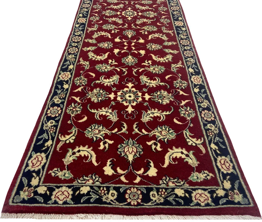 Perserteppich Maschhad 195 x 76 cm Wolle handgeknüpft