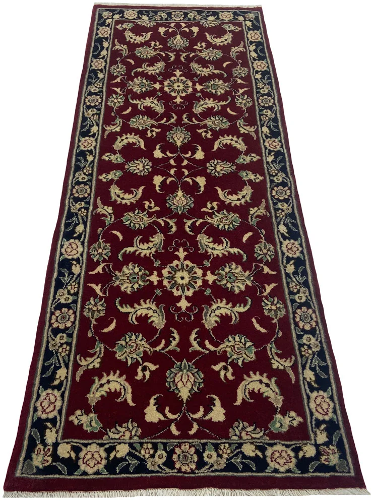 Perserteppich Maschhad 196 x 76 cm handgeknüpft