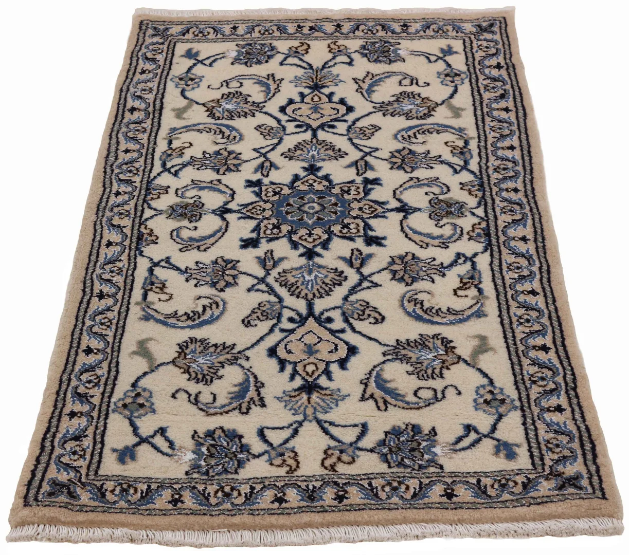 Perserteppich Nain 132 x 76 cm Wolle handgeknüpft