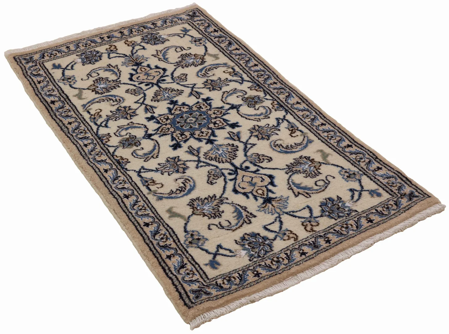 Perserteppich Nain 132 x 76 cm Wolle handgeknüpft