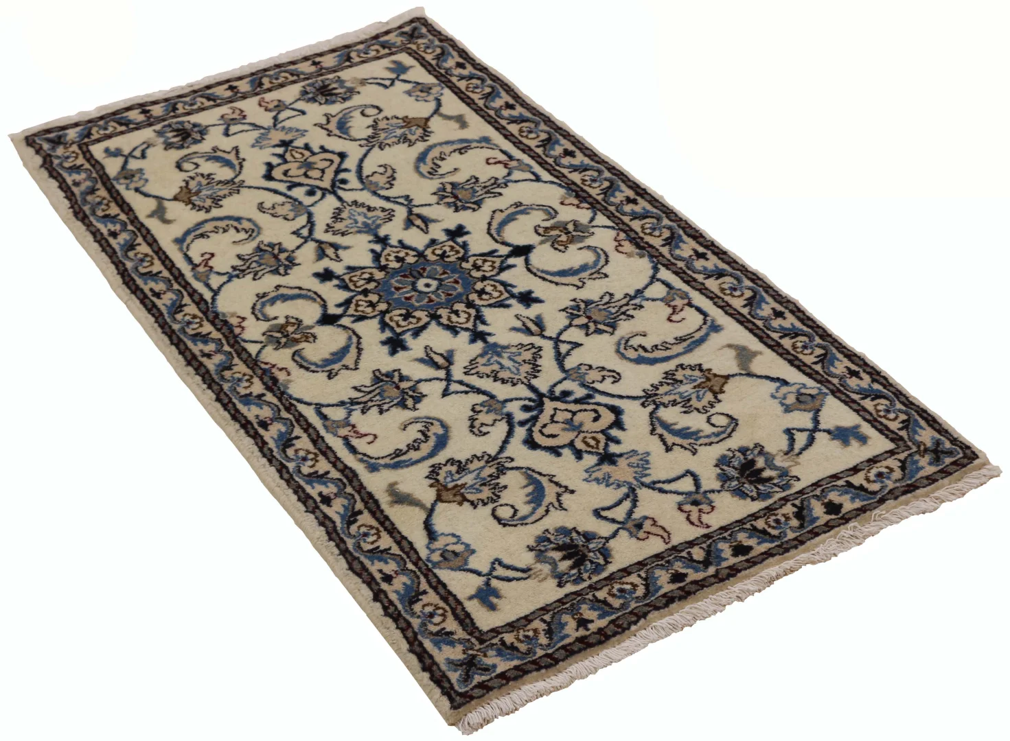 Perserteppich Nain 133 x 73 cm Wolle handgeknüpft