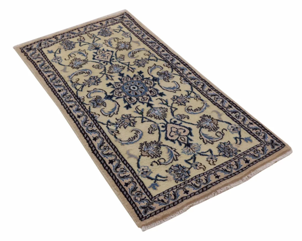 Perserteppich Nain 134 x 69 cm Wolle handgeknüpft