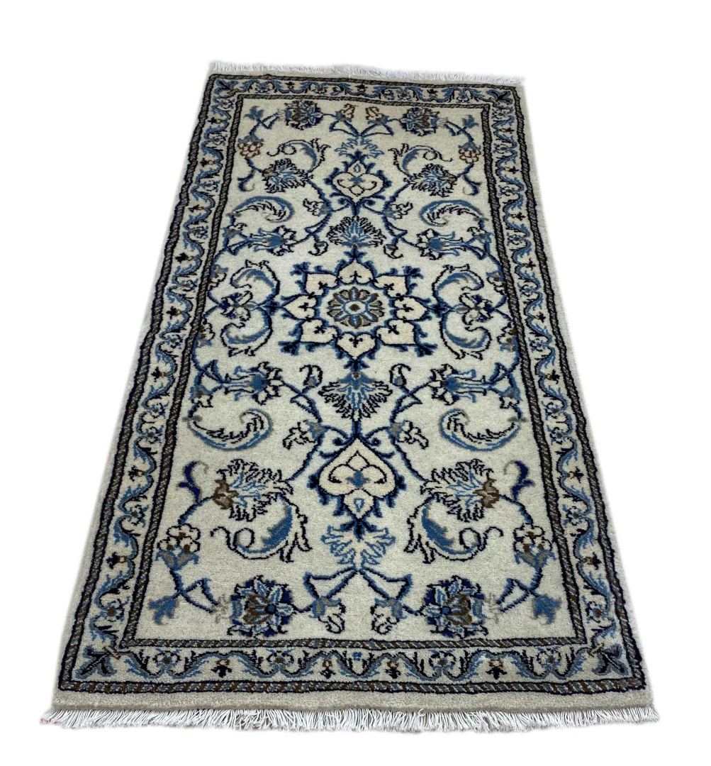 Perserteppich Nain 136 x 67 cm Wolle handgeknüpft