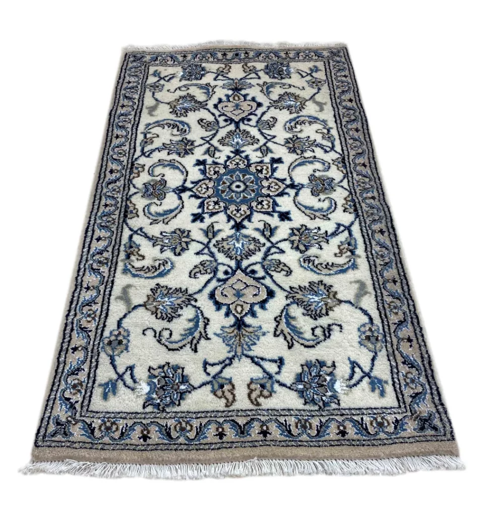 Perserteppich Nain 136 x 75 cm Wolle handgeknüpft